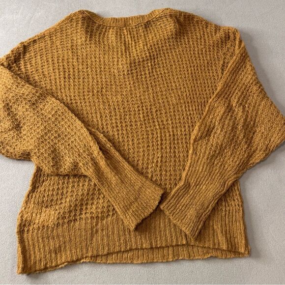 Free People Lulu Oversized V-Neck Sweater in Birchwood Brown Size XS - Picture 4 of 16
